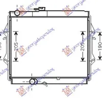 RADIATOR 2,4cc D(45x52,5x3,5)