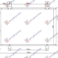 CONDENSOR BENZINĂ-DIESEL (500x335x16)