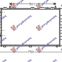 RADIATOR 1.6-2.0BENZ-1.9TDi(59.6x35.8x44) (MAHLE BEHR)