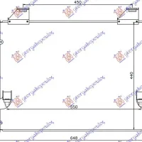 CONDENSOR 2,5 -3,5 T.D DIESEL (600x440x16)