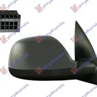 OGLINDĂ UȘĂ ELECTRICĂ, ÎNCĂLZITĂ, pliabilă, PRIMĂRITĂ (BAZĂ NEAGRĂ) (7 pini) (CALITATE A) (GLASS CONVEX)