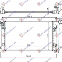 RADIATOR 1.4-1.6-1.8i VVTi AUTO BENZINĂ (600x350)