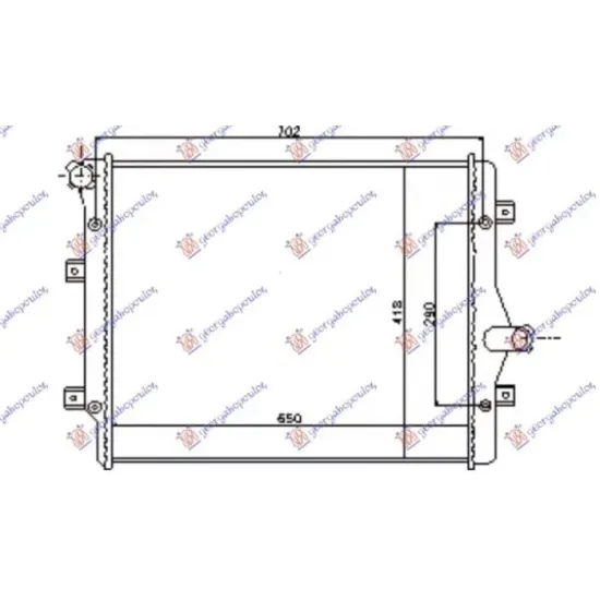 RADIATOR 2.0 TFSi PETROL - 2.0 TDi DIESEL (650x450) (BRAZED)