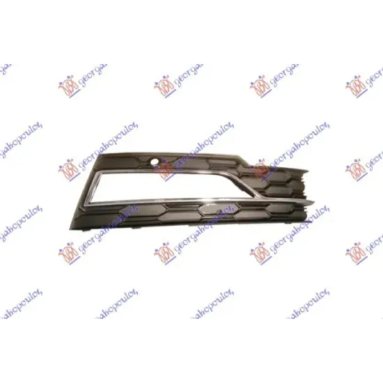 FRONT BUMPER SIDE GRILLE (WITH FOG L. HOLE & MOULDING) (WITH PDS)