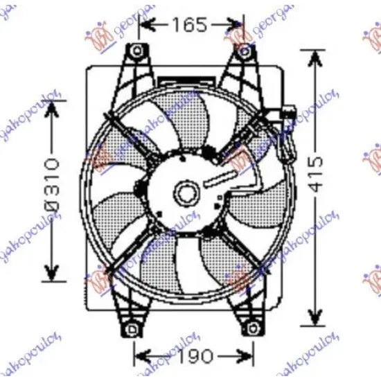 AC FAN ASSEMBLY PETROL-DIESEL (MANUAL /AUTO)