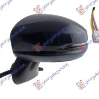 DOOR MIRROR ELECTRIC HEADED PRIMED (WITH LAMP) (5PIN) (ASPHERICAL GLASS)
