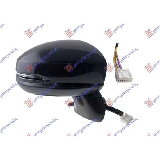 DOOR MIRROR ELECTRIC HEADED PRIMED (WITH LAMP) (5PIN) (CONVEX GLASS)