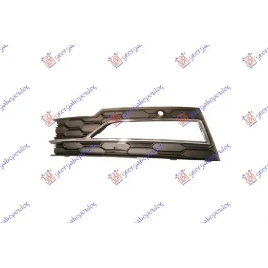 FRONT BUMPER SIDE GRILLE (WITH FOG L. HOLE & MOULDING) (WITH PDS)