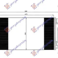 CONDENSOR Α/C GAZ - DSL (68x39x1,6)