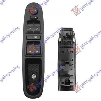 DOOR/MIRROR SWITCH FRONT WITH FRAME (Quatern)(18pin)