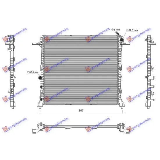 RADIATOR 2.0 TDI DIESEL MANUAL (718x665)