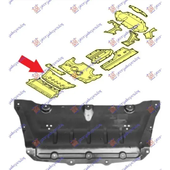 SCUT MOTOR PLASTIC SPATE (RWD)