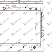 RADIATOR 2.4 D DIESEL MANUAL (550x650x27)