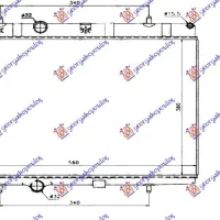 RADIATOR BENZINĂ-DIESEL (38x56x2,7) (MAHLE BEHR)