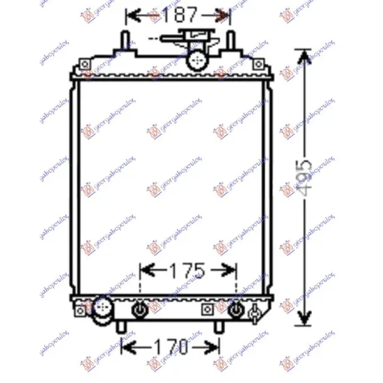 RADIATOR 1.0-1.3-1.5 BENZINĂ MANUAL-AUTOMATIC (400x310)