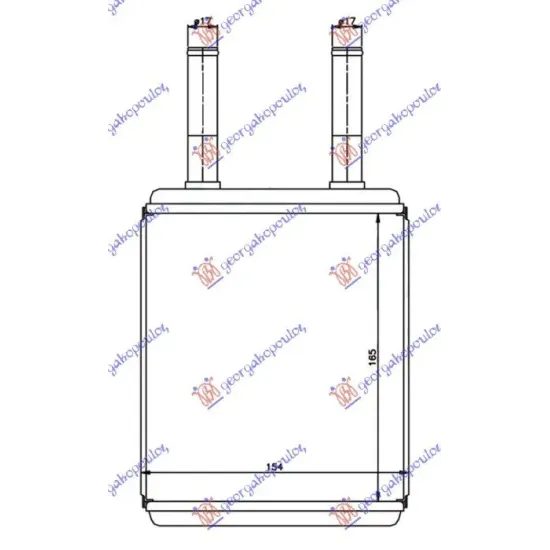 RADIATOR ÎNCĂLZIRE (BR) (165x145x32) RADIATOR ÎNCĂLZIRE (BR) (165x145x32)