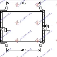 CONDENSOR BENZINĂ-DIESEL (510x340x16)