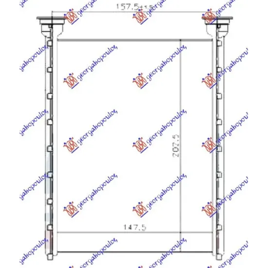 HEATER RADIATOR (148x203)