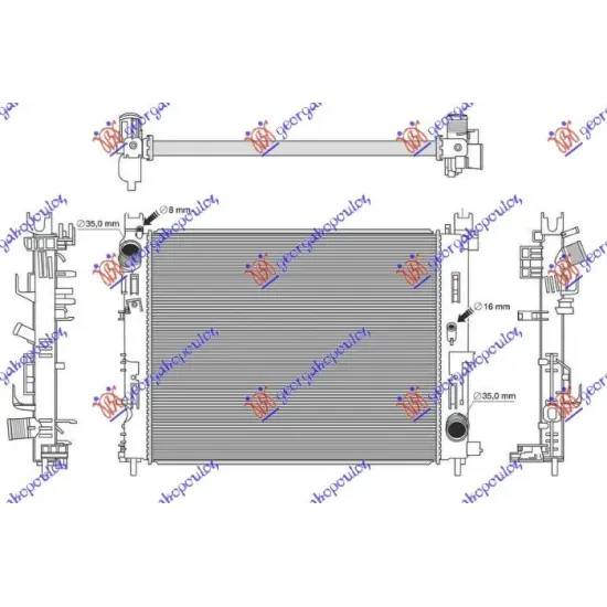 RADIATOR 1.5 DCI DIESEL MANUAL 18- (510x404)