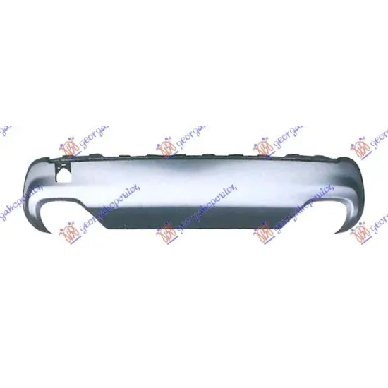 SPOILER REAR BUMPER (WITH 2 SINGLE SQUARE EXEAUST) (SILVER)