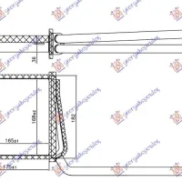 HEATER RADIATOR +/- (168x165)