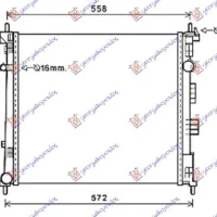 RADIATOR 1.5 DCi DIESEL 13- (490x460x27) (MAHLE BEHR PREMIUM LINE)