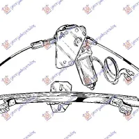 WINDOW REGULATOR ELECTRIC FRONT 5D