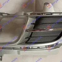 FRONT BUMPER SIDE GRILLE SILVER COMPLETE (WITH FRONT LIGHTS HOLE) -2011