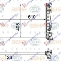 RADIATOR 1,4 TURBO (120) (61x40,5x2,6)