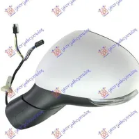 DOOR MIRROR ELECTRIC HEATED WITH CROME COVER (WITH SIDE LAMP) (CONVEX GLASS)