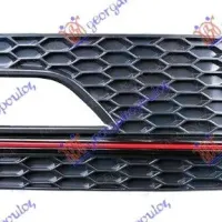 FRONT BUMPER SIDE GRILLE (WITH FRONT LIGHTS HOLE) RED TRIM (S-LINE)