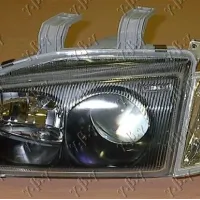 HEAD LAMP SET WITH FRONT LAMP EAGLE EYES CHROME