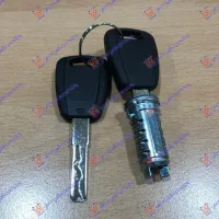 DOOR CYLINDER (3PCS) (1 CYLINDER - 2 KEYS) (NEW KEY TYPE - BLACK)