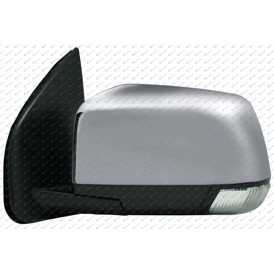 DOOR MIRROR ELECTRIC CHROME (WITH LED LAMP) (A QUALITY) (CONVEX GLASS)