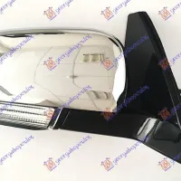 DOOR MIRROR ELECTRIC HEATED FOLDABLE (WITH LAMP & FOOT LAMP) CHROME (CONVEX GLASS)