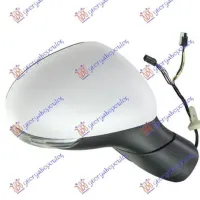 DOOR MIRROR ELECTRIC HEATED FOLTABLE WITH CHROME COVER (WITH SIDE LAMP & SENSOR) (CONVEX GLASS)