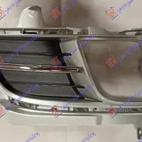 FRONT BUMPER SIDE GRILLE SILVER COMPLETE (WITH FRONT LIGHTS HOLE) -2011