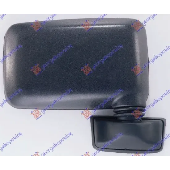 DOOR MIRROR MANUAL BLACK (FLAT GLASS)