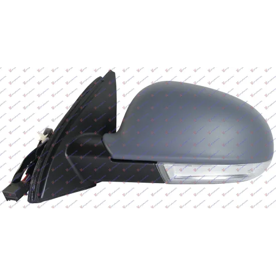 DOOR MIRROR ELECTRIC HEATED PRIMED .(WITH LAMP .&SIDE LAMP FOOT LAMP .)