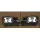 HEAD LAMP SET EAGLE EYES BLACK