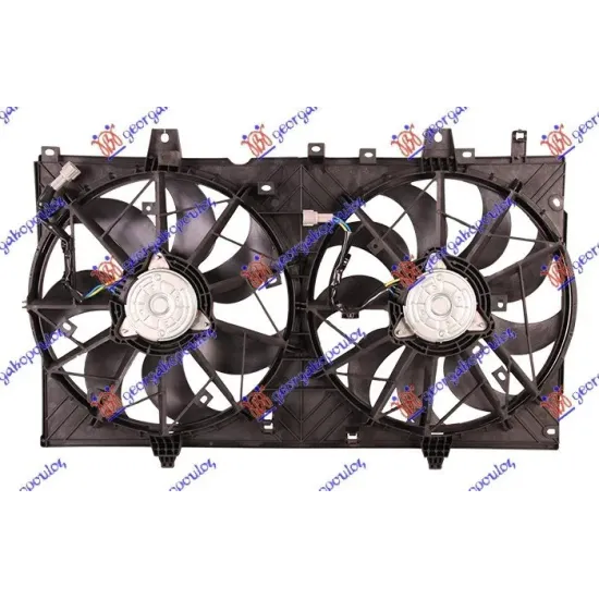 ANSAMBLU VENTILATOR RĂCIRE (DUBLU) 2.0-2.5 BENZINĂ