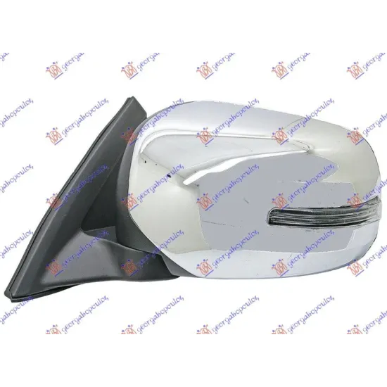 DOOR MIRROR ELECTRIC CHROME (WITH LED LAMP)