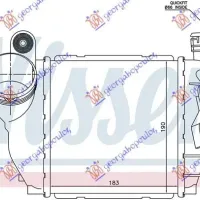 RADIATOR INTERCOOLER BENZINĂ -DSL (18,3x19x6,5)12mm