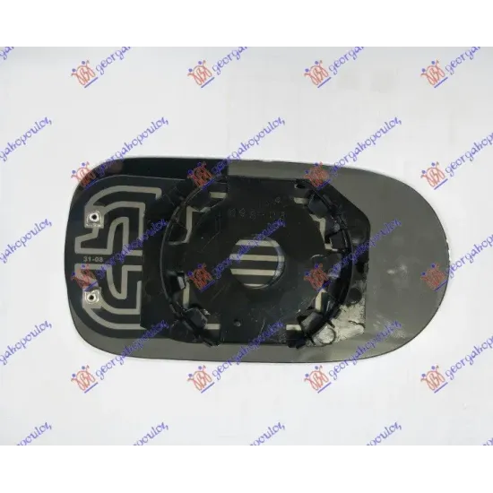 DOOR MIRROR GLASS HEATED 02-07