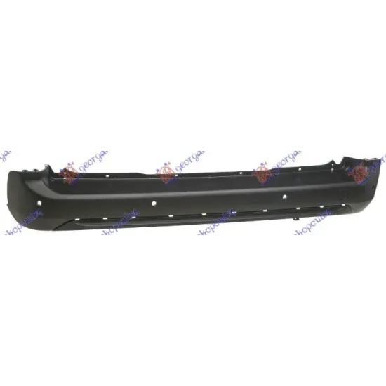 REAR BUMPER BLACK WITH MOULDING HOLES (WITH PDS)