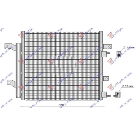 CONDENSER 4.2-5.0 PETROL (525x447)