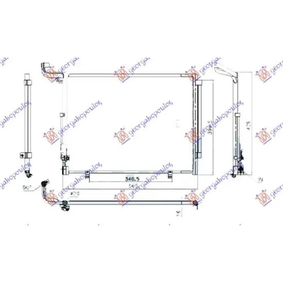 CONDENSER 1.0 ecoBoost PETROL AYTOMATIC (565x414x16)