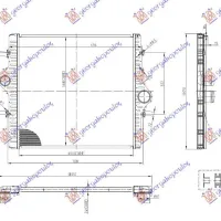 RADIATOR INTERCOOLER 2.8 DIESEL (600x568x24)