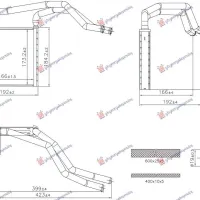 HEATER RADIATOR (166x173x26)