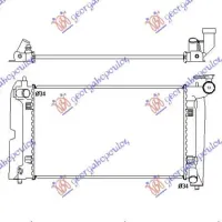 RADIATOR 1.4-1.6-1.8i-VVTi MANUAL PETROL (600x350) (ENGLISH) (QUICK FIT FAN) (KOYO)